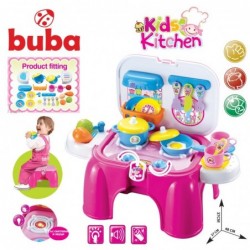 Преносима детска кухня Buba Kids Kitchen, Розова