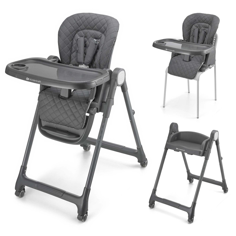 Kinderkraft TULO столче за хранене GREY
