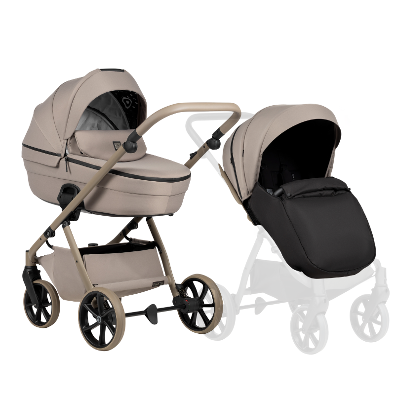 Tutis UNO 6+ бебешка количка 2в1 172 Taupe