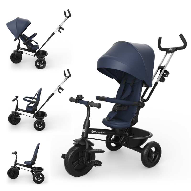 KinderKraft ASTON 2 PLUS триколка СИНЯ