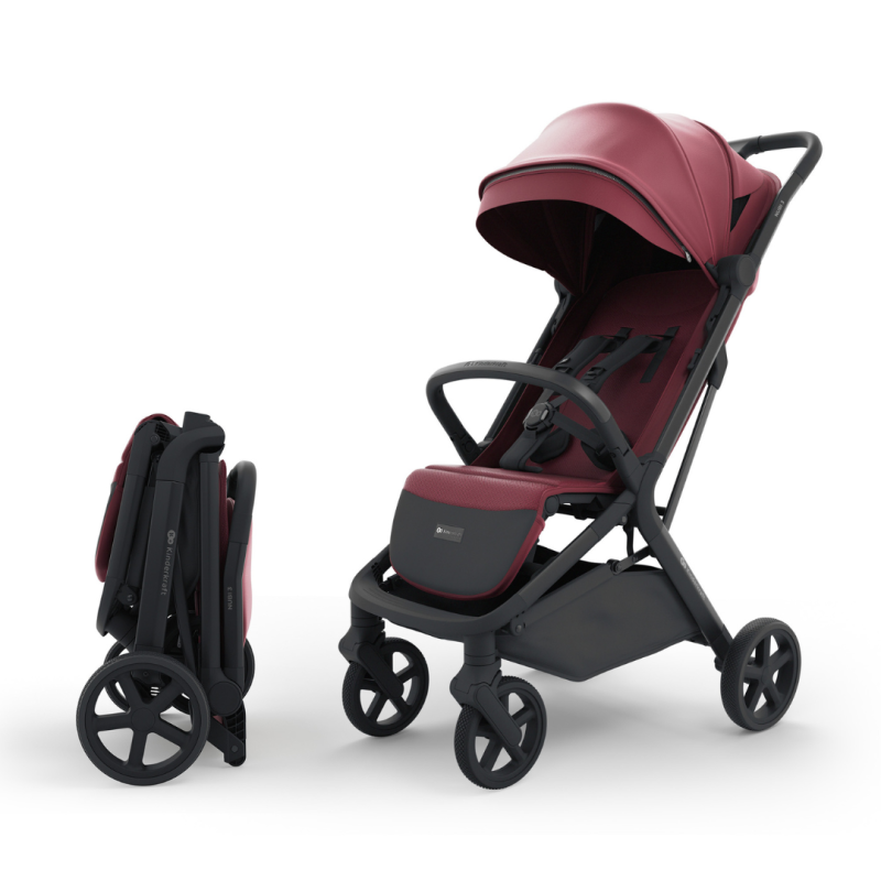 Kinderkraft NUBI 3 бебешка количка DARK RUBY