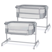 KinderKraft NESTEE UP 2 бебешка кошара LIGHT GREY