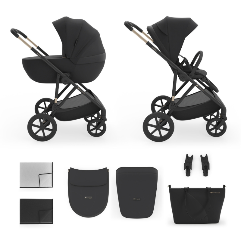 Kinderkraft Prime 3 бебешка количка 2в1 BLACK