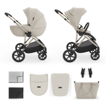 Kinderkraft Prime 3 бебешка количка 2в1 BEIGE