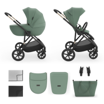 Kinderkraft Prime 3 бебешка количка 2в1 GREEN
