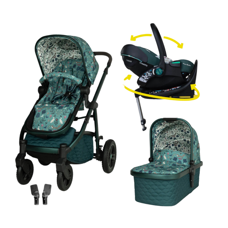 Cosatto CT5629 WOW 3 бебешка количка MASQUERADE  + CT6081 ACORN Recline столче за кола + CT6005 база