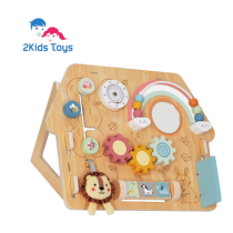 2Kids Toys Дървена занимателна дъска/ бизи борд  Lion's house