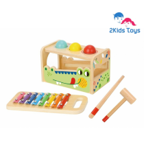 2Kids Toys Дървена играчка с ксилофон Crocodile