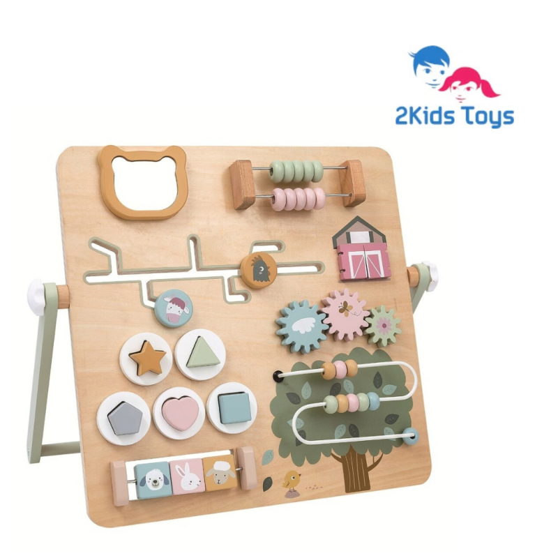 2Kids Toys Дървена занимателна дъска Farm 2